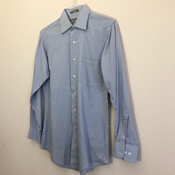 Van Heusen Wrinkle-Free Striped Button-Down (A) - Picture 2 of 6